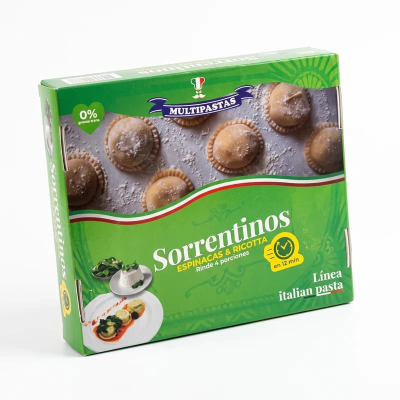 Sorrentinos de espinaca con ricotta