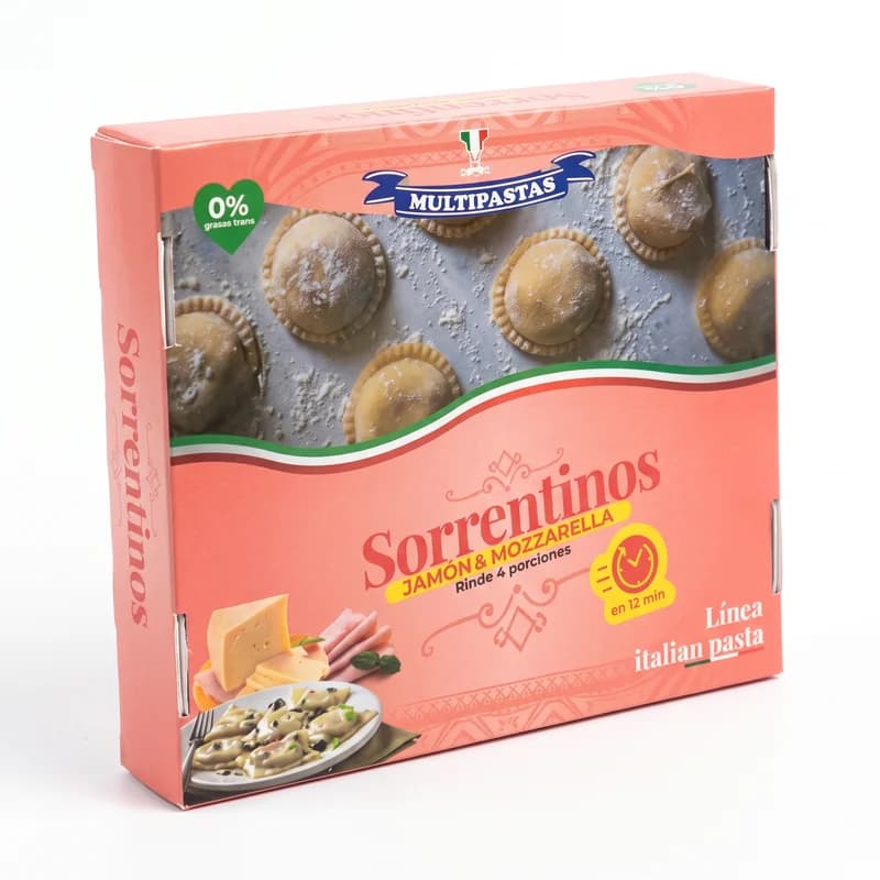 Sorrentinos de jamón y mozzarella