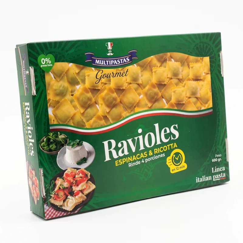Raviol de espinaca con ricotta